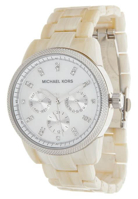 michael kors weiß uhr oversize|Michael Kors watches.